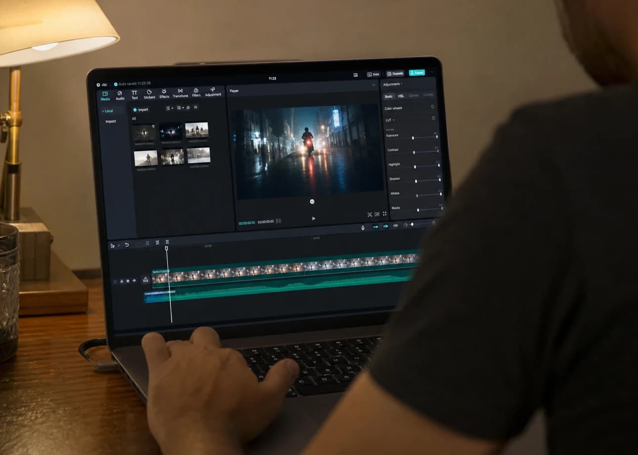 Organisation des pistes et marqueurs de rythme pour montage vidéo IA dans CapCut