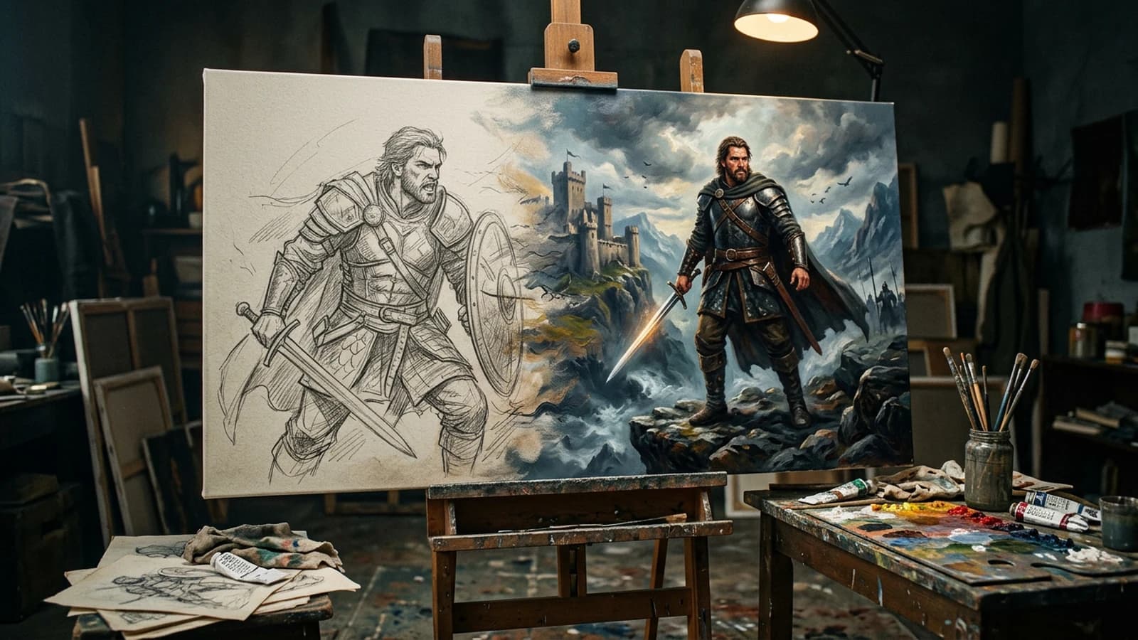 Illustration pour « Transformer un simple croquis (dessin) en chef-d’œuvre avec l’IA »