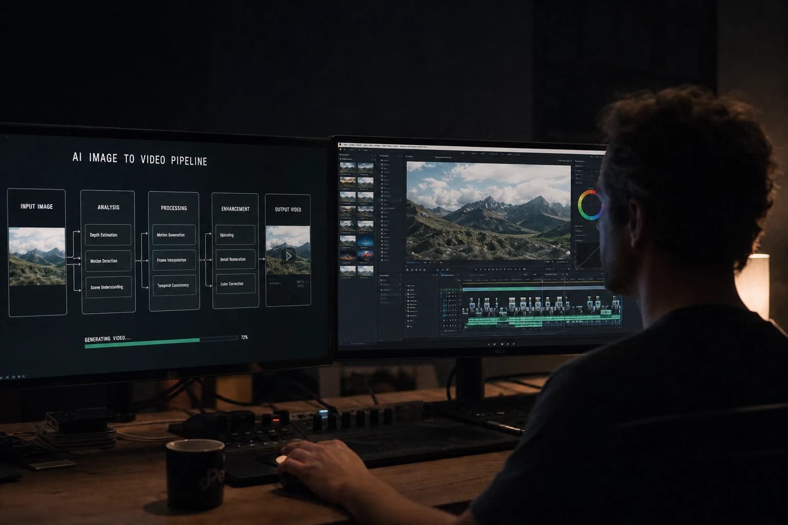 Illustration pour « Pipeline complet image vers vidéo avec l'IA »