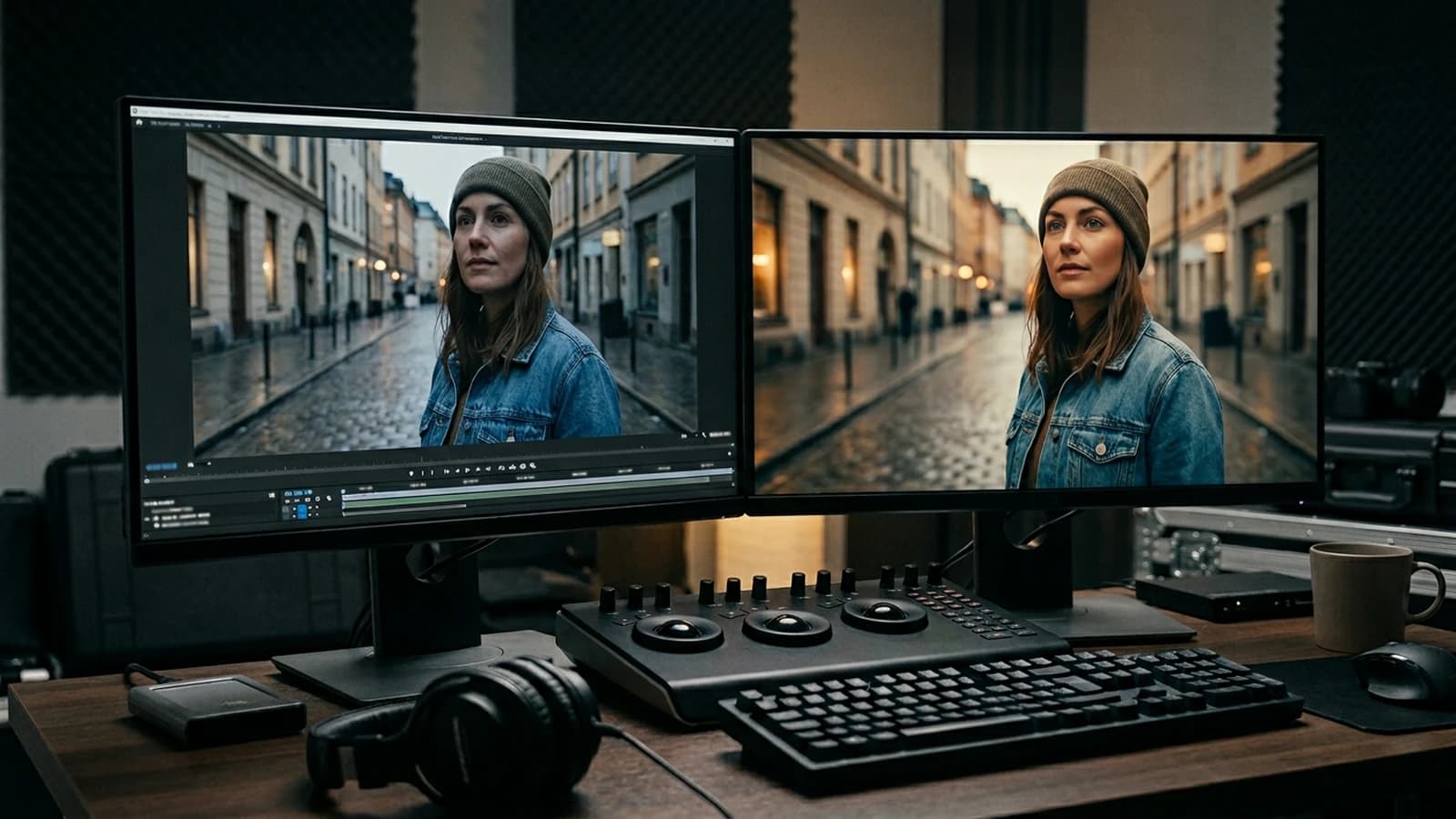 Second repère : timeline son + image.