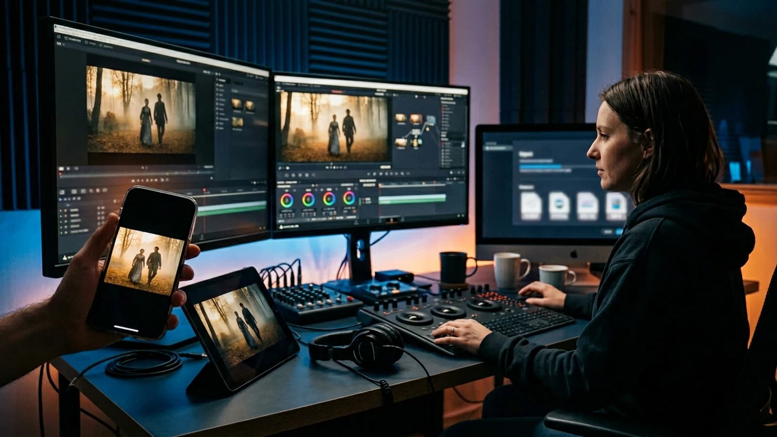 Contrôle final de montage vidéo IA avec exports multi-format et vérification mobile